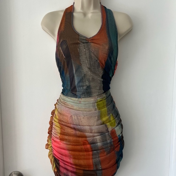 Mesh Halter Dress - Picture 7 of 13